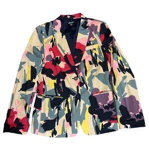 DKNY Donna Karen New York Multicolored Blazer Sz 8 In Mint Condition
